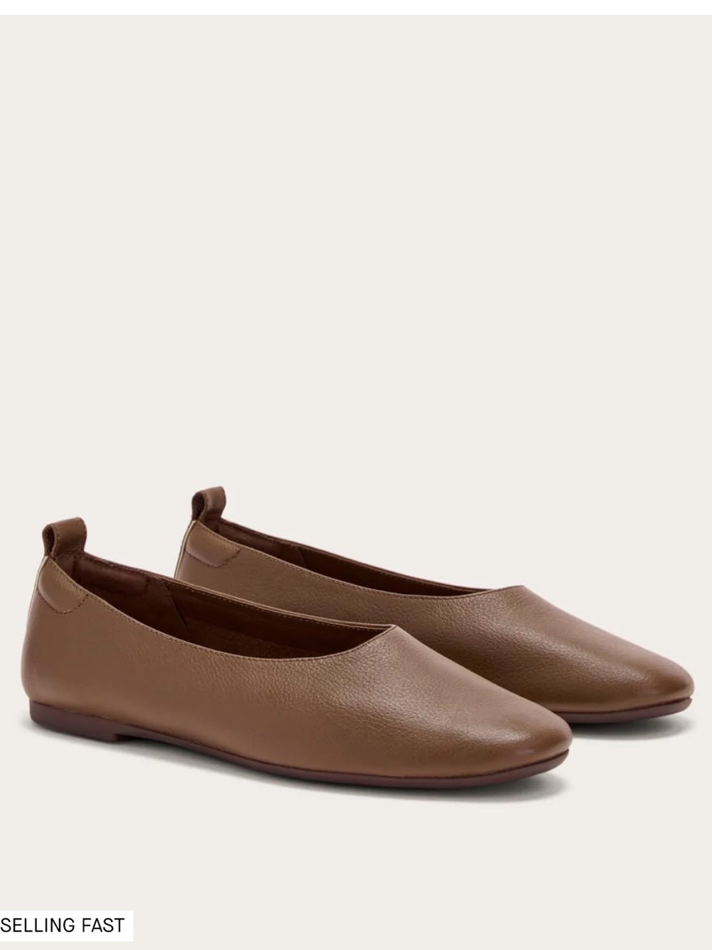 Everlane Brown Leather Ballet Flats - Picture 3 of 10